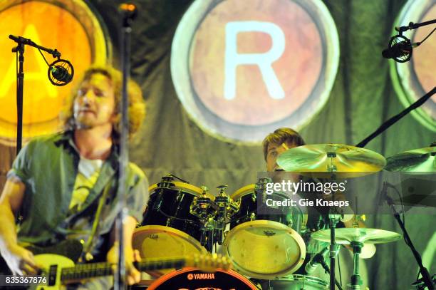 Pearl Jam, Eddie Vedder, Matt Cameron, Rock Werchter Festival, Werchter, Belgium, .