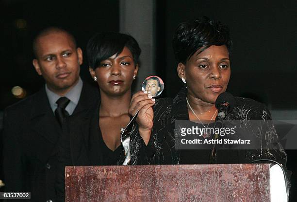 Kevin Powell, Valerie Bell and Nicole Paultre-Bell attends the 3rd Annual Black Girls Rock! Awards at Jazz at Lincoln Center on November 2, 2008 in...