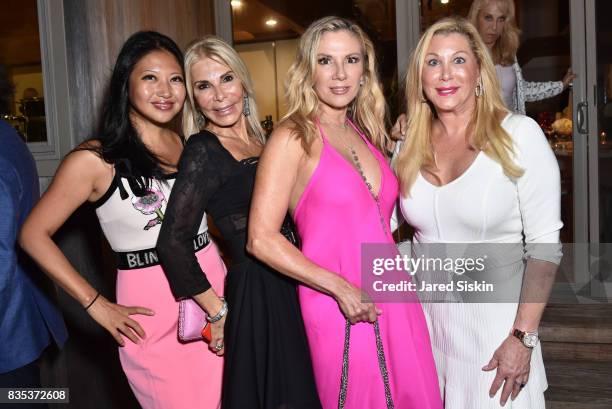 Tina Storper, Andrea Warshaw Werner, Ramona Singer and Michelle Walker attend ARTrageous Gala + Art Auction benefitting Hour Children at a Private...