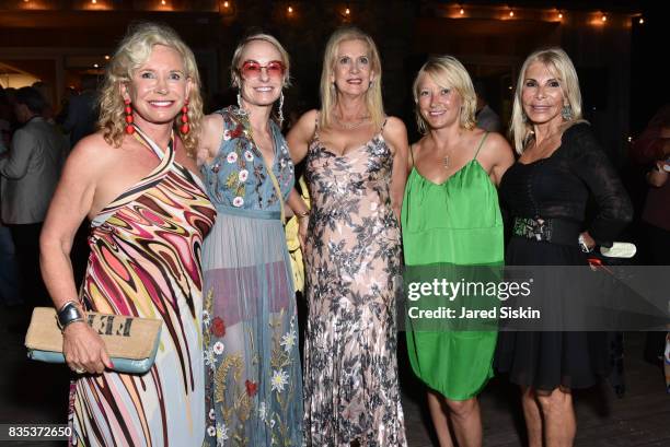 Sharon Bush, Robin Cofer, Ruther Miller, Janna Bullock and Andrea Warshaw Werner attend ARTrageous Gala + Art Auction benefitting Hour Children at a...