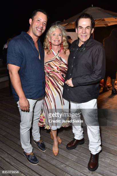 Joe Alexander, Sharon Bush and R. Couri Hay attend ARTrageous Gala + Art Auction benefitting Hour Children at a Private Residence on August 18, 2017...