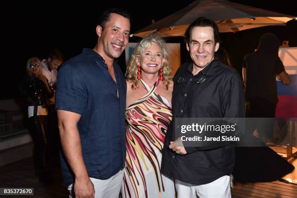 Joe Alexander, Sharon Bush and R. Couri Hay attend ARTrageous Gala + Art Auction benefitting Hour Children at a Private Residence on August 18, 2017...