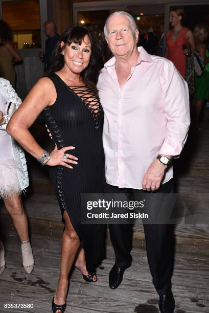 Marianne Bortell and Harry Wulff attend ARTrageous Gala + Art Auction benefitting Hour Children at a Private Residence on August 18, 2017 in...