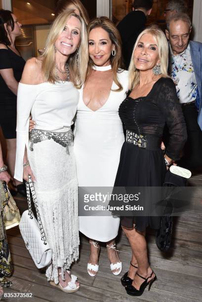 Candice Stark, Jennifer Miller and Andrea Warshaw Werner attend ARTrageous Gala + Art Auction benefitting Hour Children at a Private Residence on...