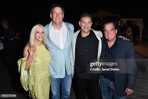 Nancy Pearson, John Regin, Steven Gerber and Robin Federman attend ARTrageous Gala + Art Auction benefitting Hour Children at a Private Residence on...