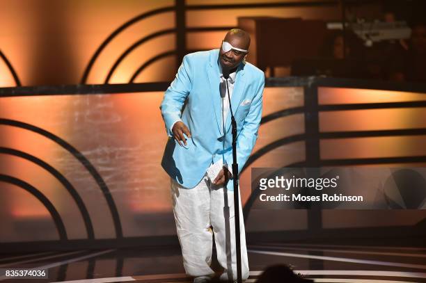Rapper Slick Rick Attends the 2017 Black Music Honors at Tennessee Performing Arts Center on August 18, 2017 in Nashville, Tennessee.