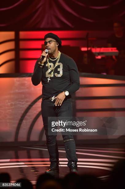 Rappe rMontell Jordan performs onstage at the 2017 Black Music Honors at Tennessee Performing Arts Center on August 18, 2017 in Nashville, Tennessee.