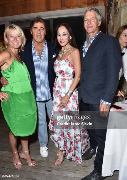 Janna Bullock, Arnie Rosenshein, Lucia Hwong Gordon and Christopher Clark attend ARTrageous Gala + Art Auction benefitting Hour Children at a Private...