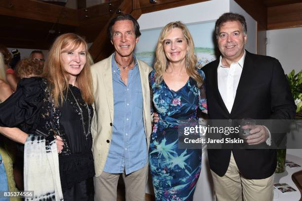 Nicole Miller, Kim Taipale, Linda Argila and guest attend ARTrageous Gala + Art Auction benefitting Hour Children at a Private Residence on August...