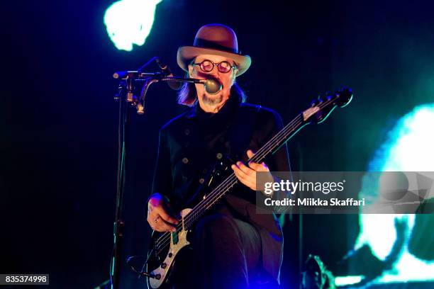 Bassist and vocalist Les Claypool of Primus performs at The Greek Theater on August 18, 2017 in Berkeley, California.