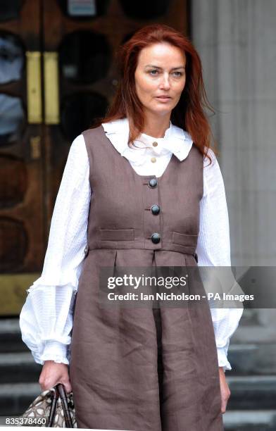 German heiress Katrin Radmacher leaves the High Court in London where she appealed to a panel of three Court of Appeal judges headed by Lord Justice...