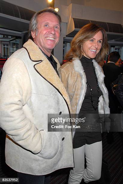 Yves Renier and His Wife Karine attend the "Sans Haine ni Arme ni Violence" Paris Premiere at the Paramount Opera on April 07, 2008 in Paris, France.