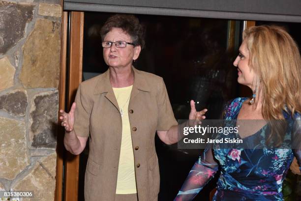 Sister Tesa Fitzgerald and Linda Argila attend ARTrageous Gala + Art Auction benefitting Hour Children at a Private Residence on August 18, 2017 in...