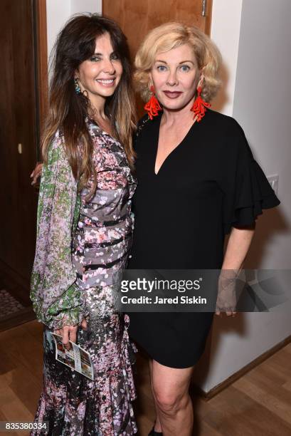 Olya Kislin and Paola Bacchini attend ARTrageous Gala + Art Auction benefitting Hour Children at a Private Residence on August 18, 2017 in...