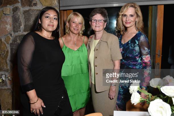 Joanna Florez, Janna Bullock, Sister Tesa Fitzgerald and Linda Argila attend ARTrageous Gala + Art Auction benefitting Hour Children at a Private...