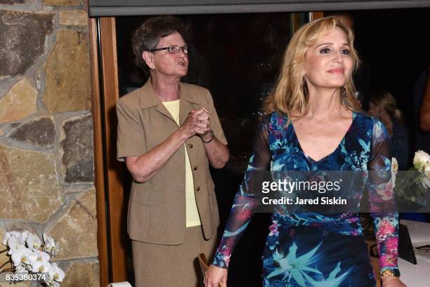 Sister Tesa Fitzgerald and Linda Argila attend ARTrageous Gala + Art Auction benefitting Hour Children at a Private Residence on August 18, 2017 in...