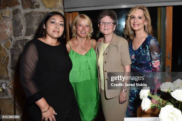 Joanna Florez, Janna Bullock, Sister Tesa Fitzgerald and Linda Argila attend ARTrageous Gala + Art Auction benefitting Hour Children at a Private...