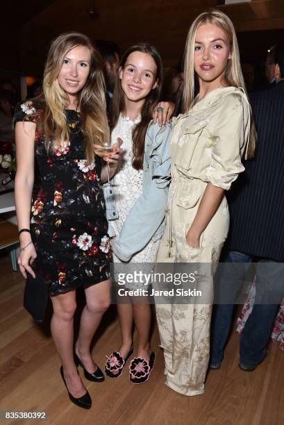 Taylor Beckman, Anastasia Yura and Natalie Yura attend ARTrageous Gala + Art Auction benefitting Hour Children at a Private Residence on August 18,...