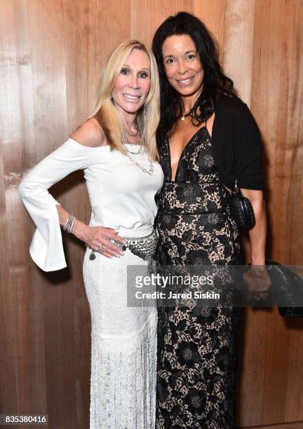Candice Stark and Kim Heirston-Evans attend ARTrageous Gala + Art Auction benefitting Hour Children at a Private Residence on August 18, 2017 in...