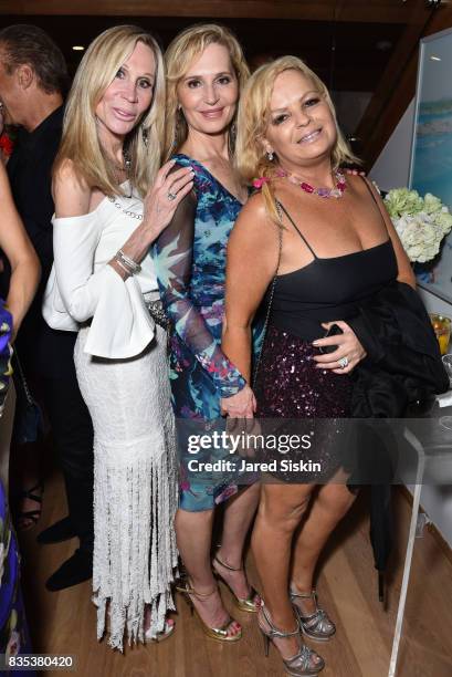 Candice Stark, Linda Argila and Amelia Doggwiler attend ARTrageous Gala + Art Auction benefitting Hour Children at a Private Residence on August 18,...