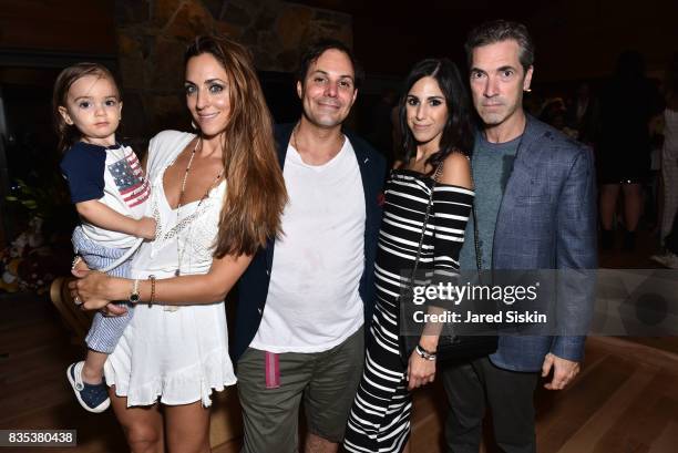 Malinda Kalt, DJ Lee Kalt, Ally Badillo and Justin Mitchell attend ARTrageous Gala + Art Auction benefitting Hour Children at a Private Residence on...