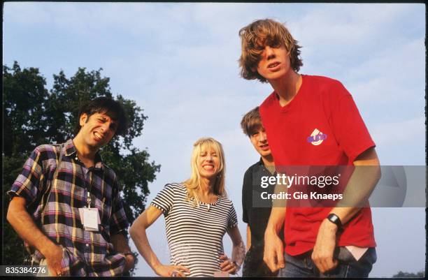 Sonic Youth, Thurston Moore, Kim Gordon, Lee Ranaldo, Steve Shelley, Pukkelpop Festival, Hasselt, Belgium, .