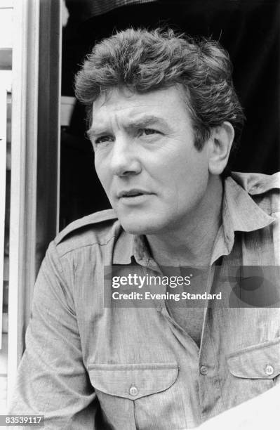 British actor Albert Finney during the filming of 'Loophole', 16th July 1980.