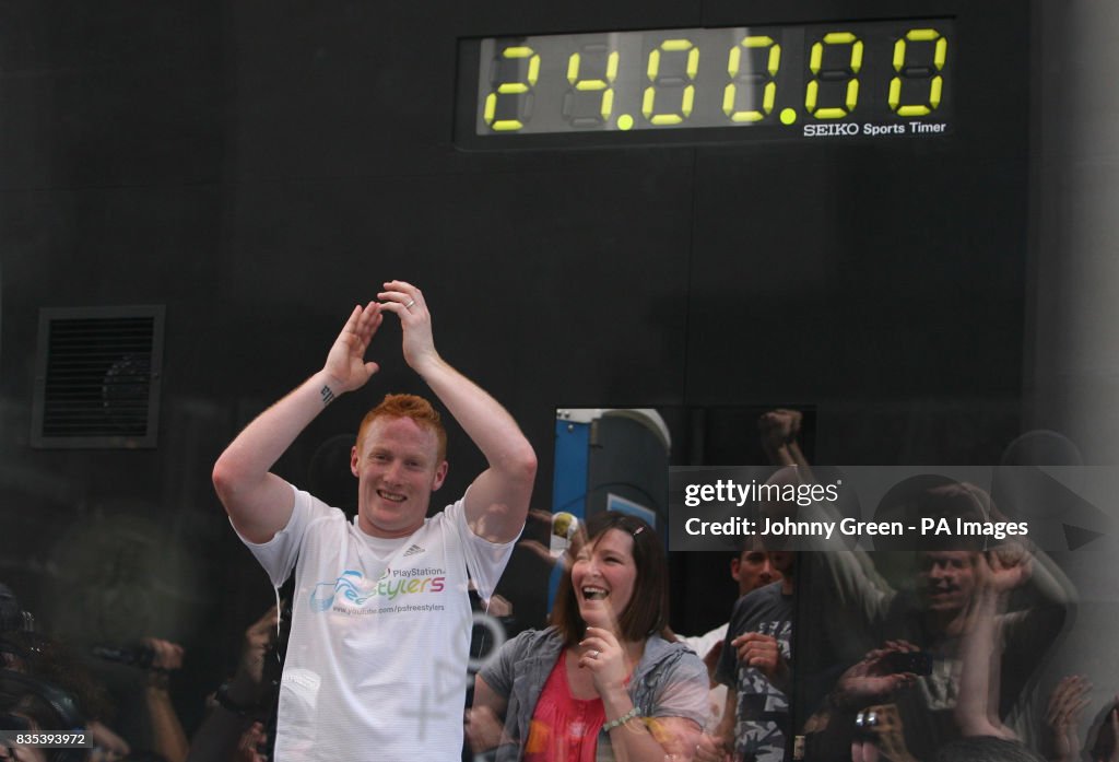 World record football freestyle
