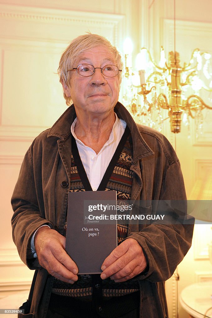 Jean Louis Fournier Fils French writer Jean-Louis Fournier shows his novel "Où on va, papa