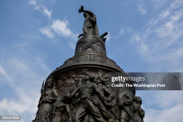 The Confederate Memorial at Arlington National Cemetery is photographed on Aug. 17, 2017 in Arlington, Virginia.