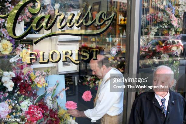 Washington, DC Phil Caruso, right, and his son Michael Caruso continue the family business, Caruso Florist, that was started in Washington, D.C., in...