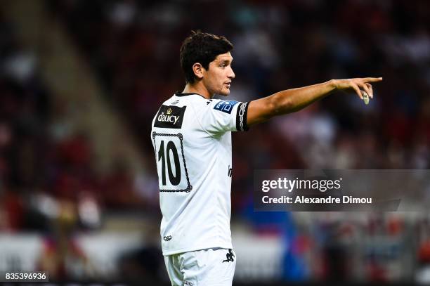 Christopher Hilsenbeck of Vannes during the Pro D2 match between Beziers and RC Vannes at on August 18, 2017 in Beziers, France.