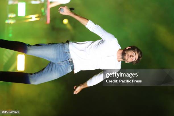 Alvaro Soler in concert live at the Noisy Naples Fest Arena Flegrea in Naples.