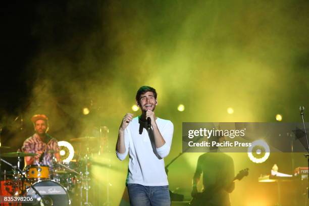 Alvaro Soler in concert live at the Noisy Naples Fest Arena Flegrea in Naples.