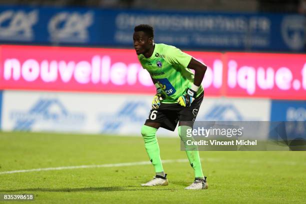 Owalabi Allagbe Kassifa of Niort during the Ligue 2 match between Niort and Tours on August 18, 2017 in Niort, .