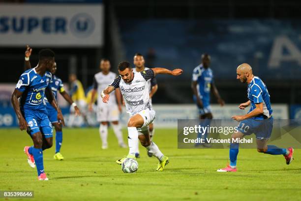 Sacha Clemence of Tours during the Ligue 2 match between Niort and Tours on August 18, 2017 in Niort, .