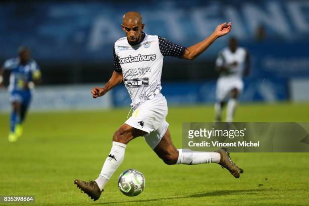 Hamer Bouazza of Tours during the Ligue 2 match between Niort and Tours on August 18, 2017 in Niort, .
