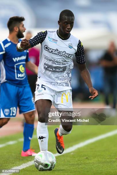 Ibrahim Cisse of Tours during the Ligue 2 match between Niort and Tours on August 18, 2017 in Niort, .