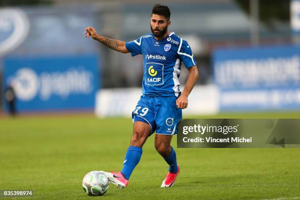 Jimmy Roye of Niort during the Ligue 2 match between Niort and Tours on August 18, 2017 in Niort, .
