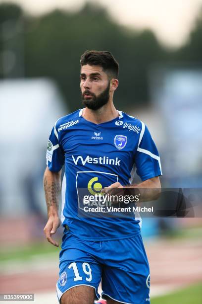 Jimmy Roye of Niort during the Ligue 2 match between Niort and Tours on August 18, 2017 in Niort, .