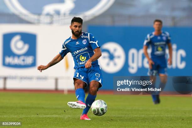 Jimmy Roye of Niort during the Ligue 2 match between Niort and Tours on August 18, 2017 in Niort, .