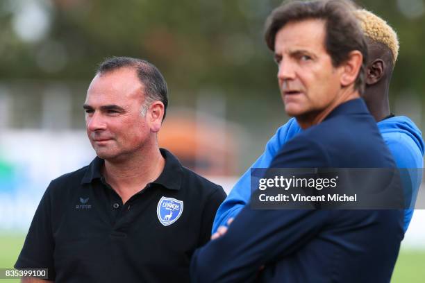 Denis Renaud, headcoach of Niort during the Ligue 2 match between Niort and Tours on August 18, 2017 in Niort, .