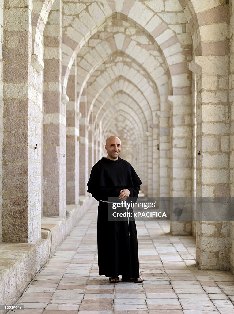 A portrait of a Franciscan monk.