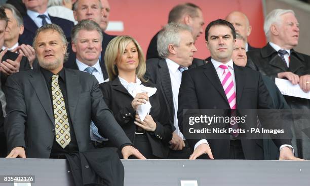 West Ham United Technical Director Gianluca Nani and Chief Executive Scott Duxbury in the stands