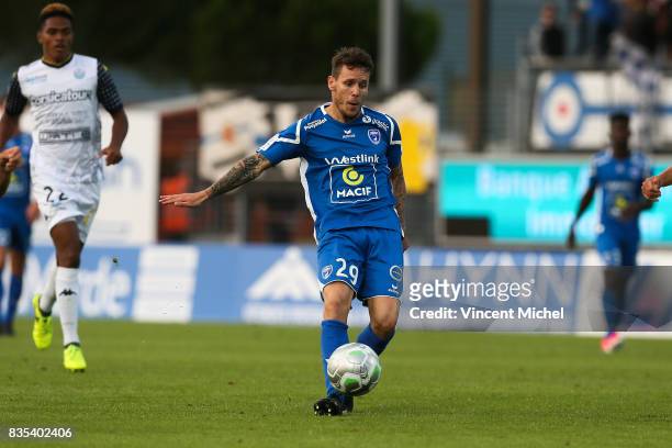 Romain Grange of Niort during the Ligue 2 match between Niort and Tours on August 18, 2017 in Niort, .