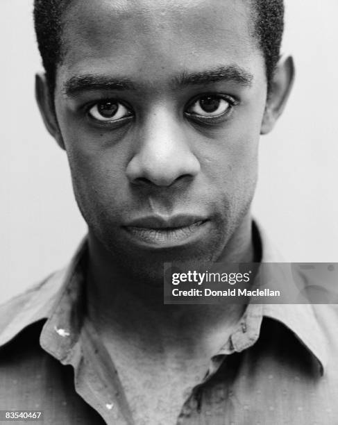 British actor Adrian Lester poses for a portrait shoot in London, June 2000.