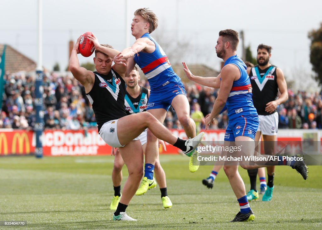 AFL Rd 22 - Western Bulldogs v Port Adelaide