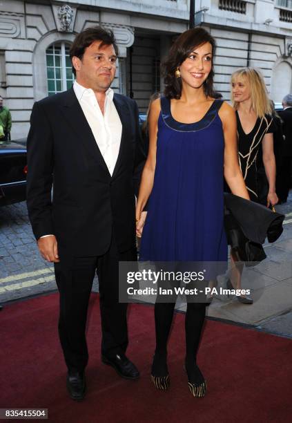 Natasha Caine and Husband Michael Hall arrive for the gala premiere of Is Anybody There? at the Curzon Mayfair in London.