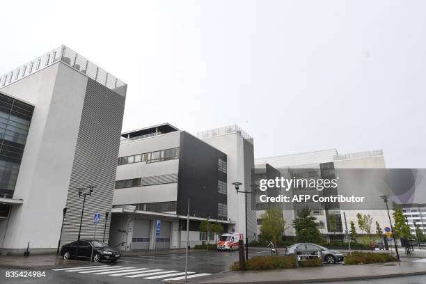 The Turku University Hospital is pictured in Turku, Finland on August 19, 2017. Two people were killed and six were injured in a stabbing spree in...