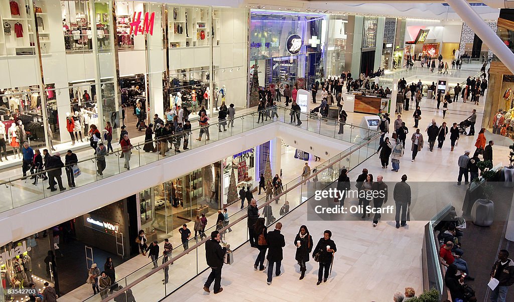 Shoppers Visit Newly Opened Westfield Shopping Centre in London